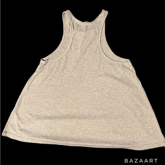 Free People Intimately Ribbed Gray Swing Tank Top Sz Small - Picture 2 of 8